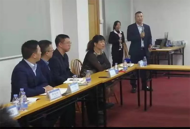 深圳市龍?chǎng)卧次褰鹩邢薰纠羁偘l(fā)表講話